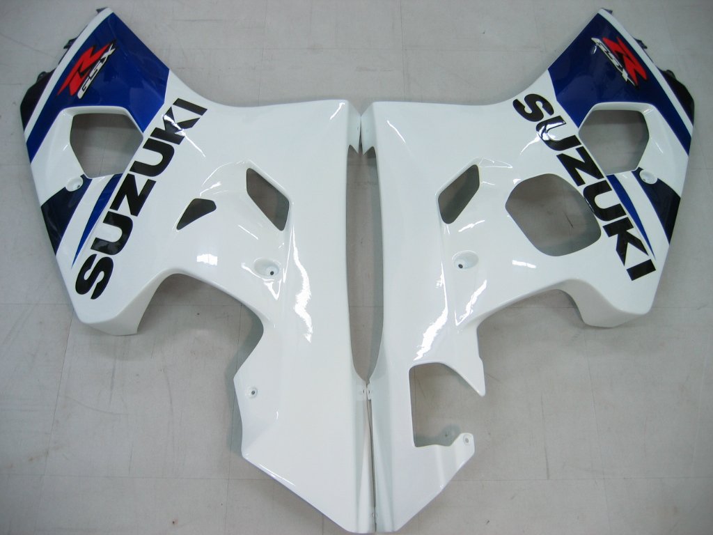 2004-2005 GSXR600/750 Suzuki Fairing Blue&White Kit by Amotopart