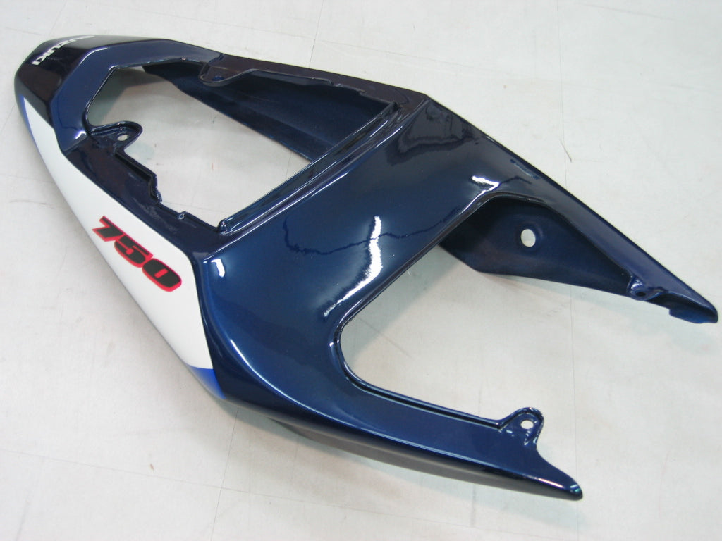 2004-2005 Suzuki GSXR 600 750 Amotopart Fairings Blue & White GSXR Racing