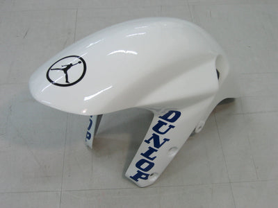 For GSXR 600/750 2004-2005 Bodywork Fairing White Blue ABS Injection Molded Plastics Set