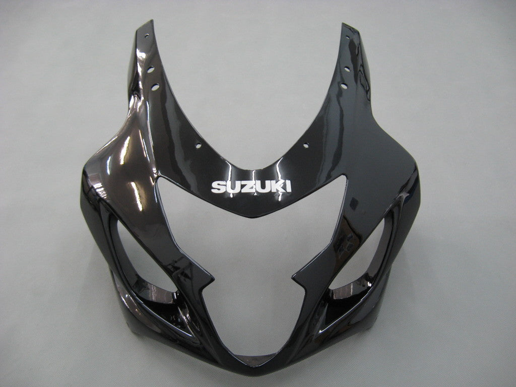 2004-2005 Suzuki GSXR 600 750 Amotopart Fairings Black Silver GSXR Racing