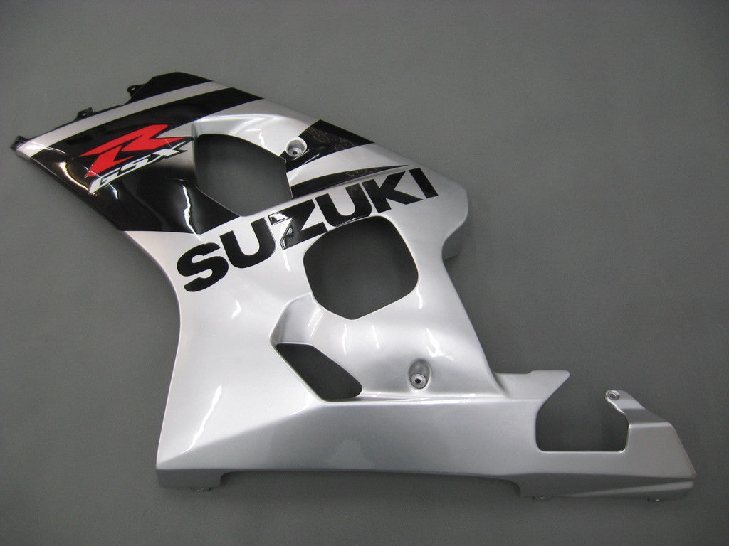 2004-2005 Suzuki GSXR 600 750 Amotopart Fairings Black Silver GSXR Racing