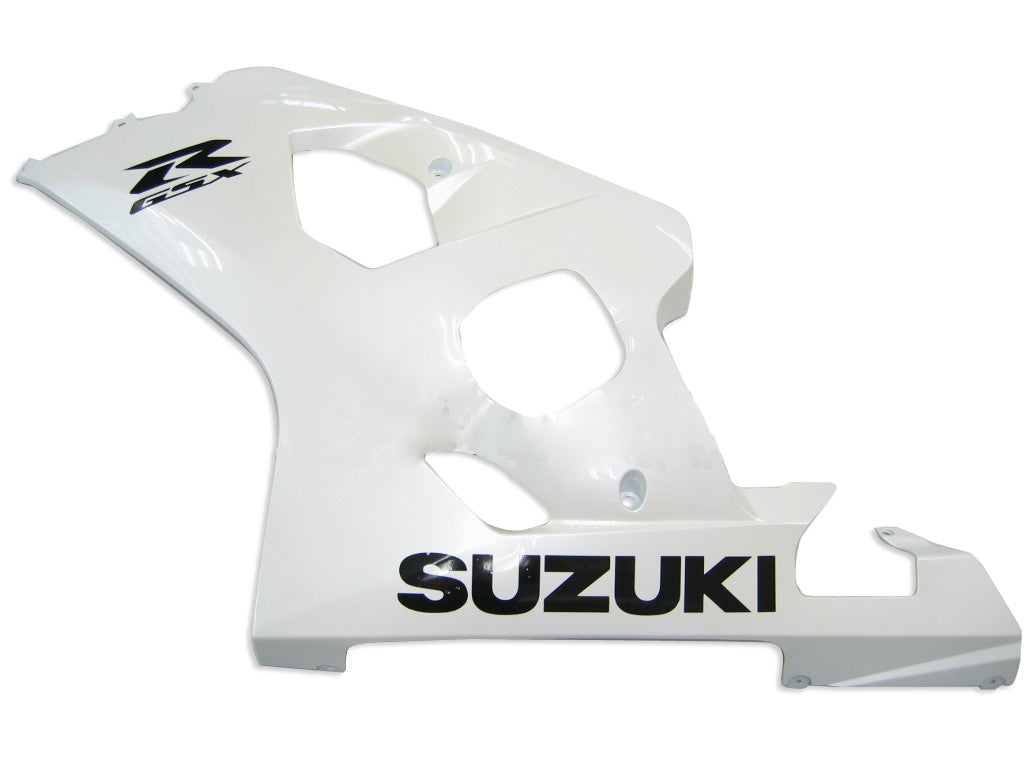 2004-2005 Suzuki GSXR 600 750 Amotopart Fairings White Metallic GSXR Racing