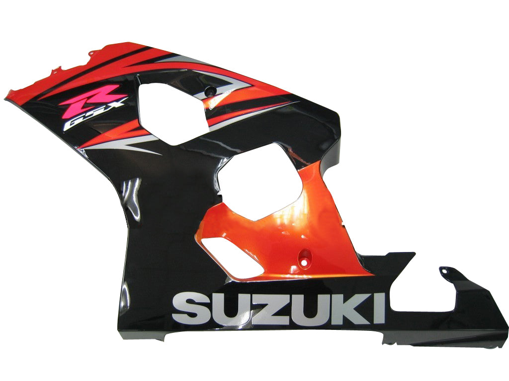 2004-2005 Suzuki GSXR 600 750 Amotopart Fairings Black Orange GSXR Racing