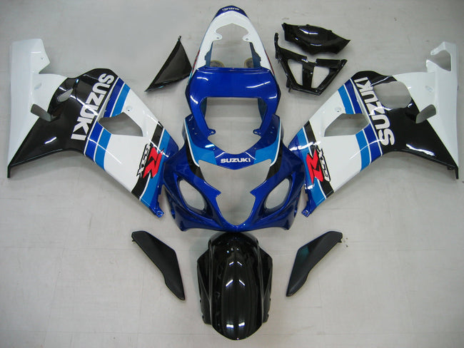 2004-2005 Suzuki GSXR 600 750 Amotopart Fairings Blue White Black GSXR Racing