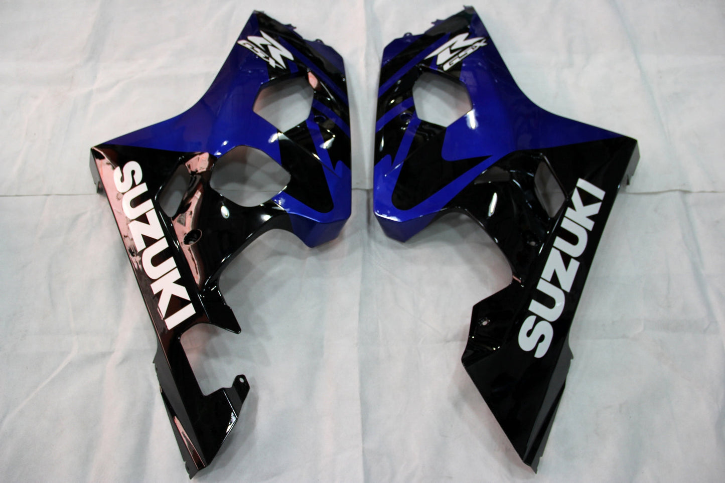 2004-2005 Suzuki GSXR 600 750 Amotopart Fairings Blue Black GSXR Racing