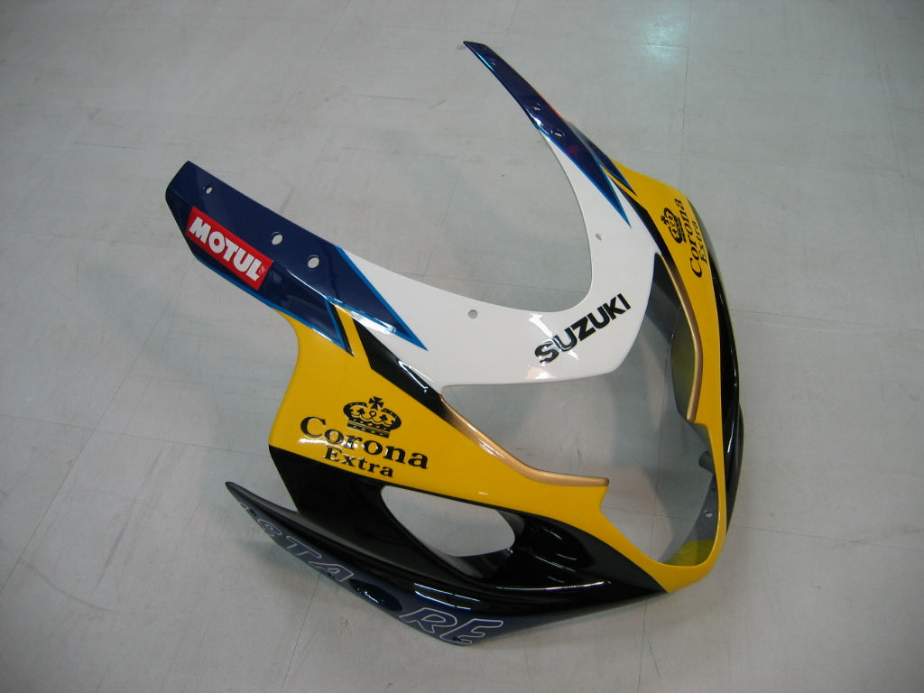 2004-2005 Suzuki GSXR 600 750 Amotopart Fairings Yellow Blue Corona GSXR Racing