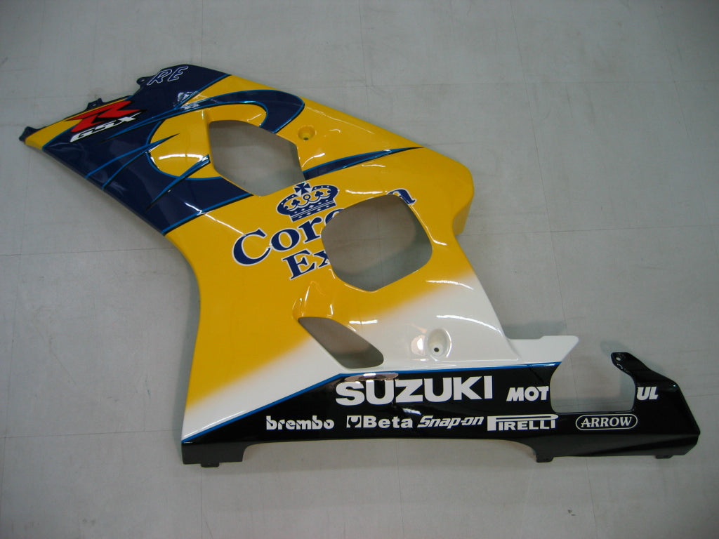 2004-2005 Suzuki GSXR 600 750 Amotopart Fairings Yellow Blue Corona GSXR Racing