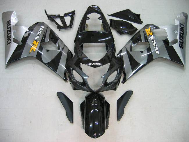 For GSXR 600/750 2004-2005 Bodywork Fairing Black ABS Injection Molded Plastics Set