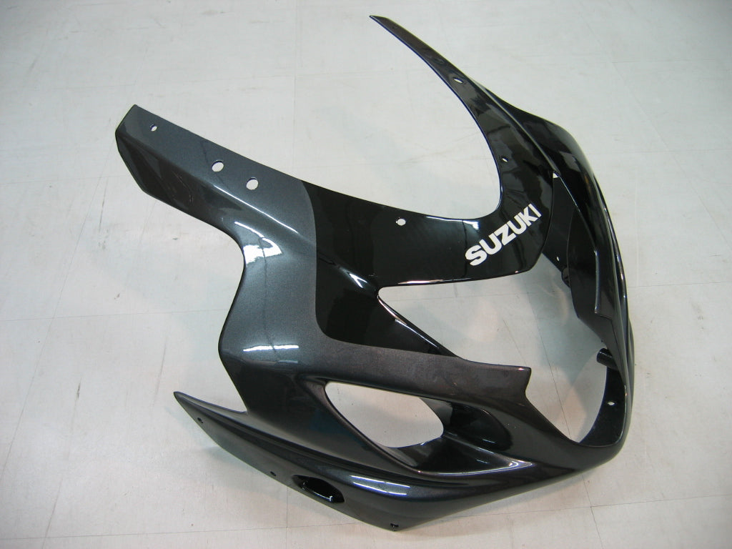 2004-2005 Suzuki GSXR 600 750 Amotopart Fairings Black & Silver GSXR Racing