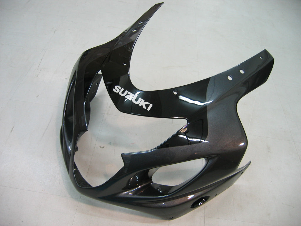 2004-2005 Suzuki GSXR 600 750 Amotopart Fairings Black & Silver GSXR Racing