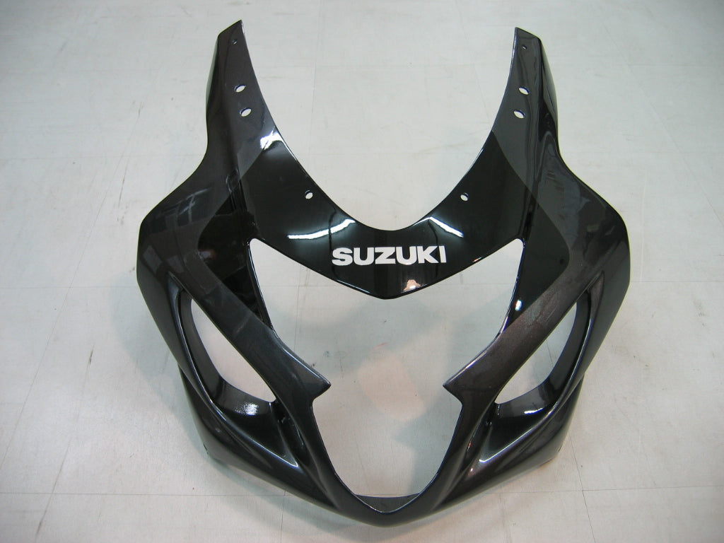 2004-2005 Suzuki GSXR 600 750 Amotopart Fairings Black & Silver GSXR Racing