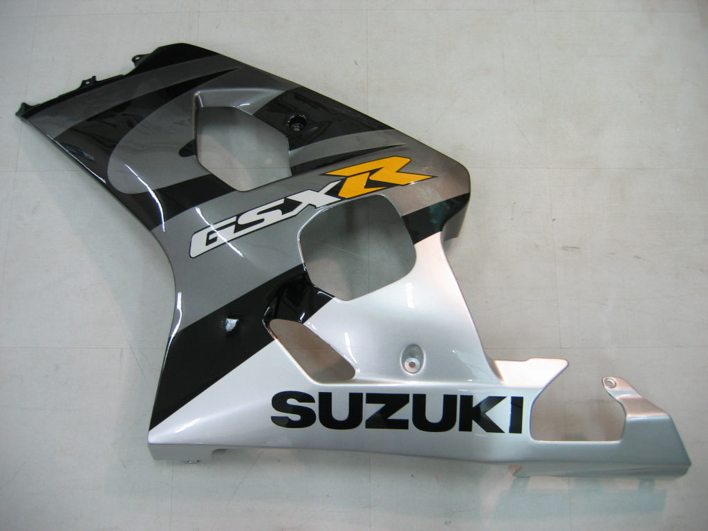 2004-2005 Suzuki GSXR 600 750 Amotopart Fairings Black & Silver GSXR Racing