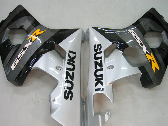 2004-2005 Suzuki GSXR 600 750 Amotopart Fairings Black & Silver GSXR Racing