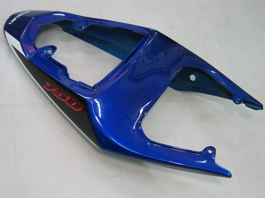 2004-2005 Suzuki GSXR 600 750 Amotopart Fairings Blue Black Silver GSXR Racing