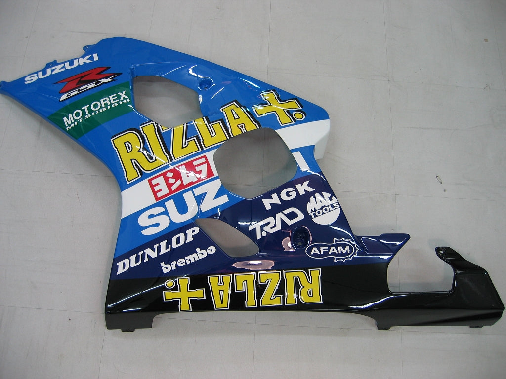 2004-2005 Suzuki GSXR 600 750 Amotopart Fairings Blue Rizla GSXR Racing