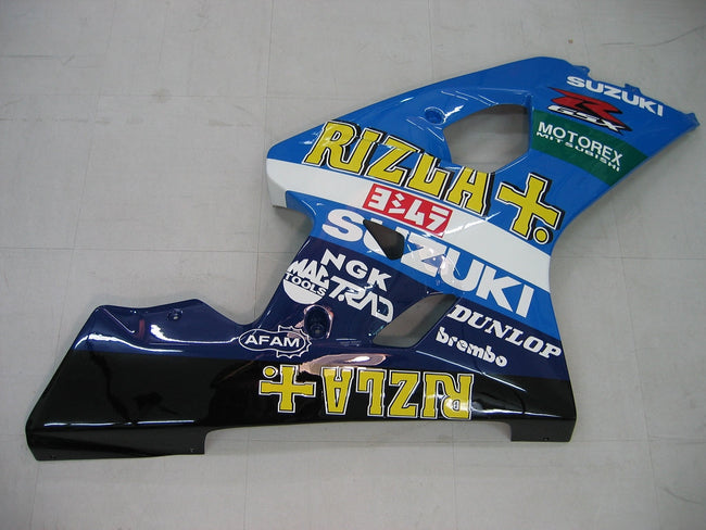2004-2005 Suzuki GSXR 600 750 Amotopart Fairings Blue Rizla GSXR Racing