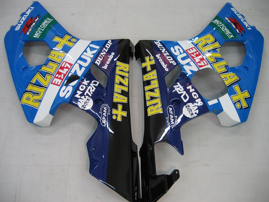 2004-2005 Suzuki GSXR 600 750 Amotopart Fairings Blue Rizla GSXR Racing