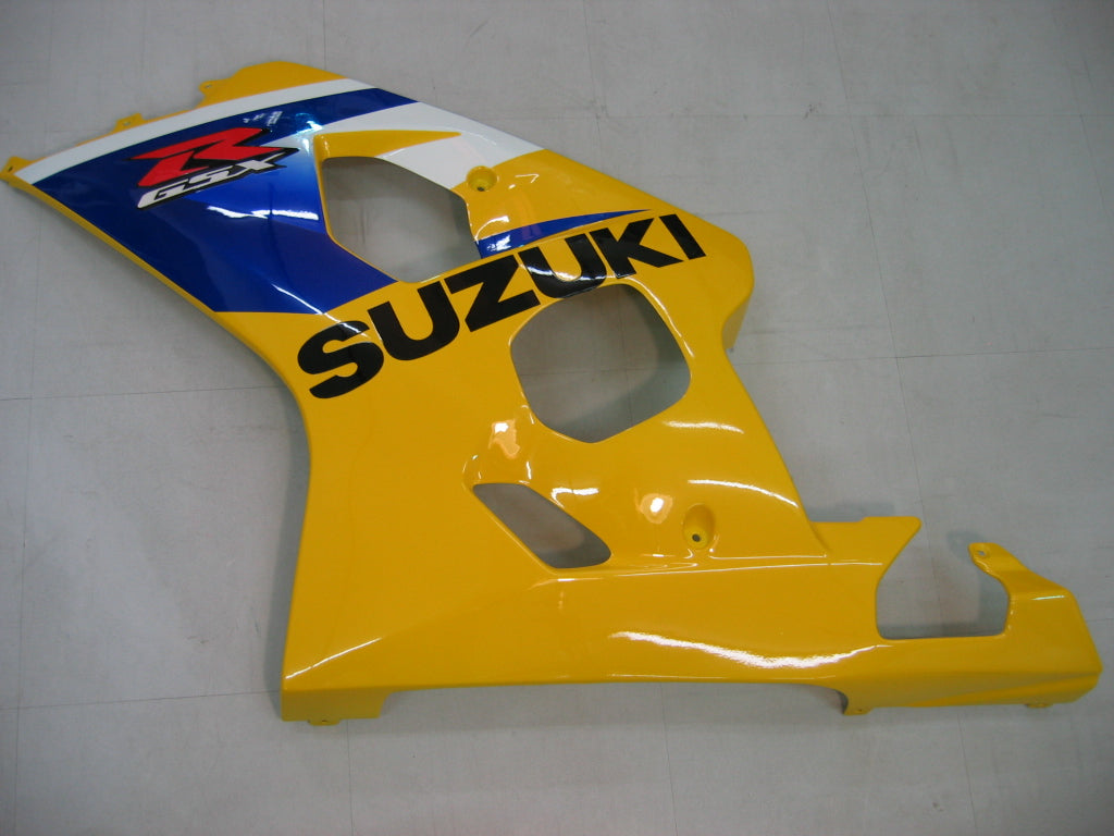 2004-2005 Suzuki GSXR 600 750 Amotopart Fairings Yellow Black GSXR Racing