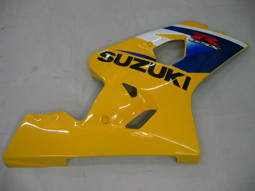 2004-2005 Suzuki GSXR 600 750 Amotopart Fairings Yellow Black GSXR Racing