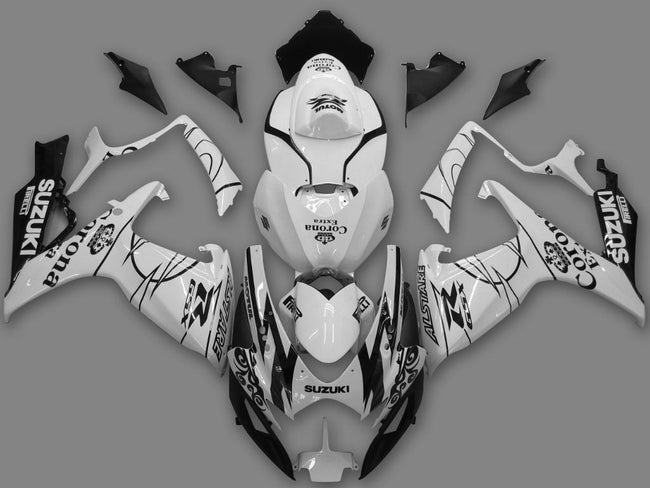 2006-2007 Suzuki GSXR600750 Amotopart Fairing White Kit