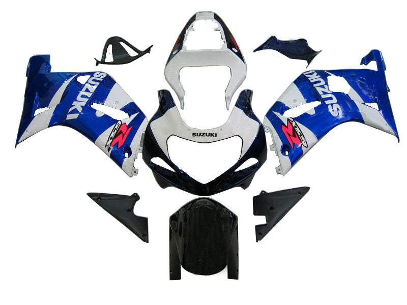 2001-2003 Suzuki GSXR 750 Amotopart Fairings White Red Lucky Strike Racing