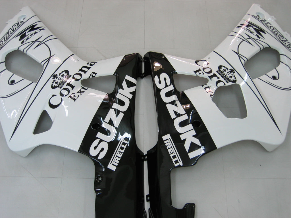 2001-2003 Suzuki GSXR 750 Amotopart Fairings White Black Alstare Corona Racing