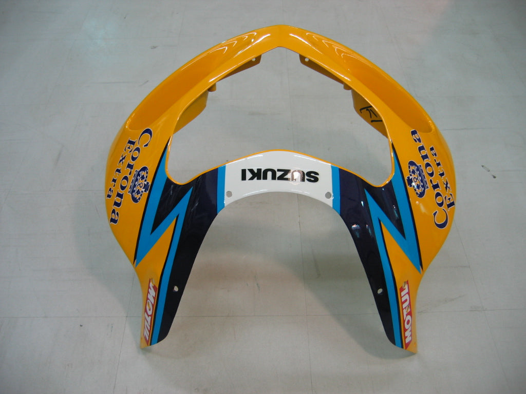 2001-2003 Suzuki GSXR 750 Amotopart Fairings Yellow Blue Corona GSXR Racing