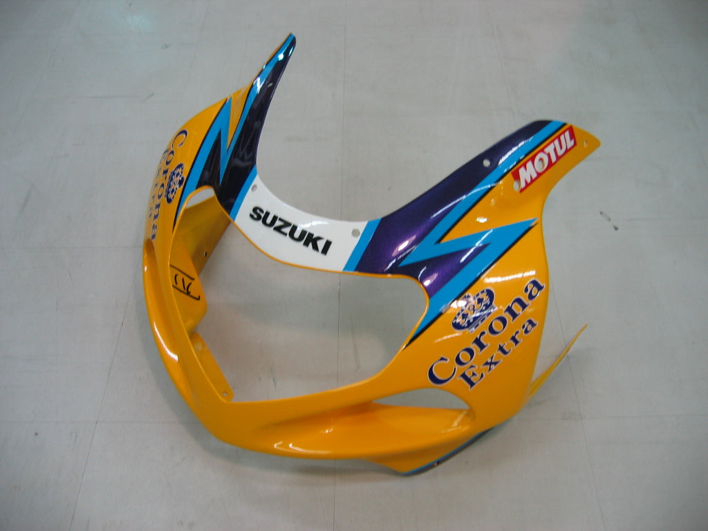 2001-2003 Suzuki GSXR 750 Amotopart Fairings Yellow Blue Corona GSXR Racing