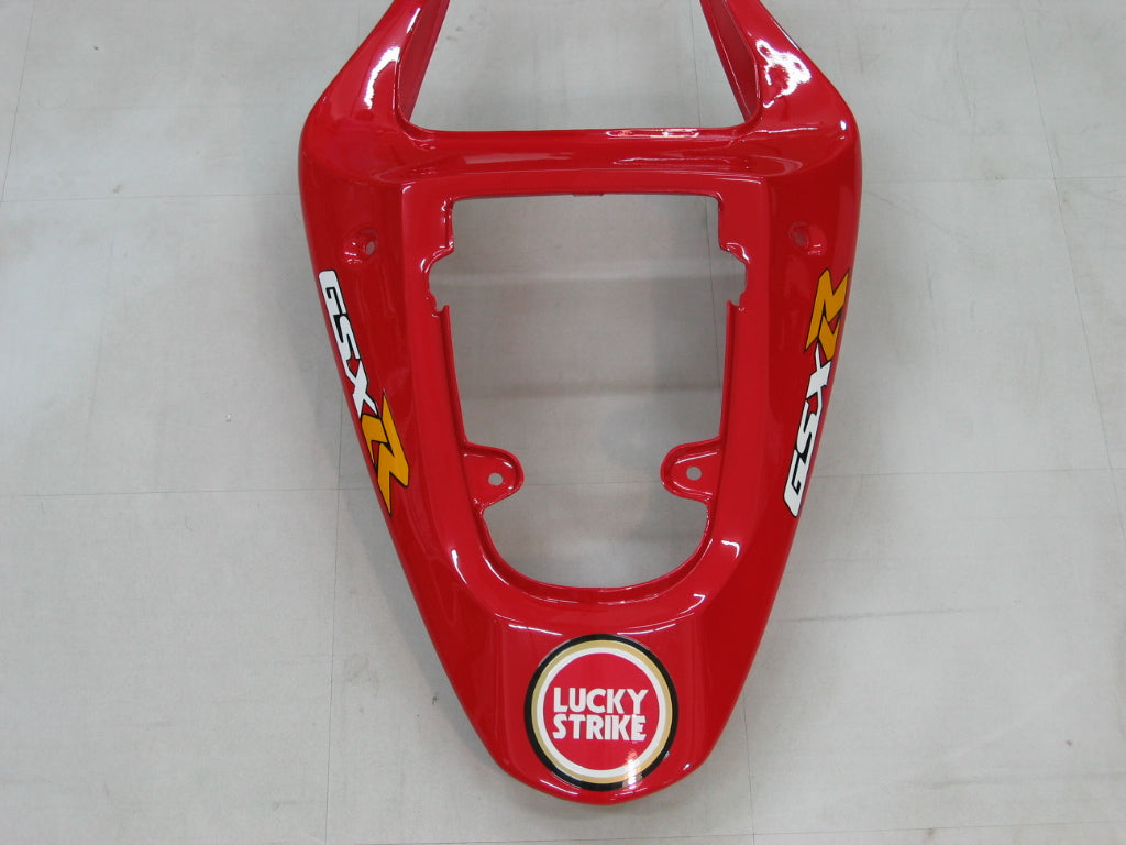 2001-2003 Suzuki GSXR 750 Amotopart Fairings White Red Lucky Strike Racing