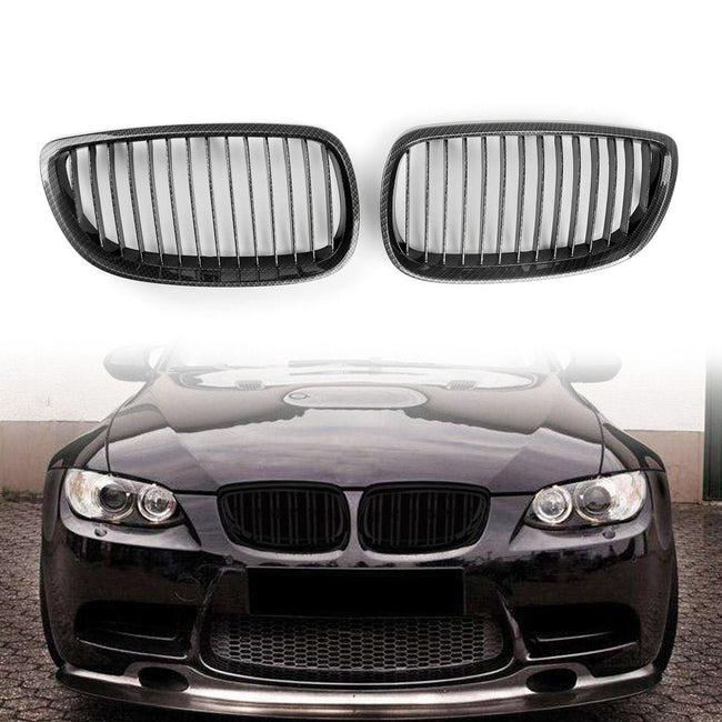 Front Kidney Grille Grill For BMW E92 E93 328i 335i 2DR (2007-2010) Carbon Generic