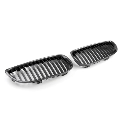 For BMW 7-1 E92 E93 328i 335i 2DR Front Kidney Grille Grill Double Rib Black