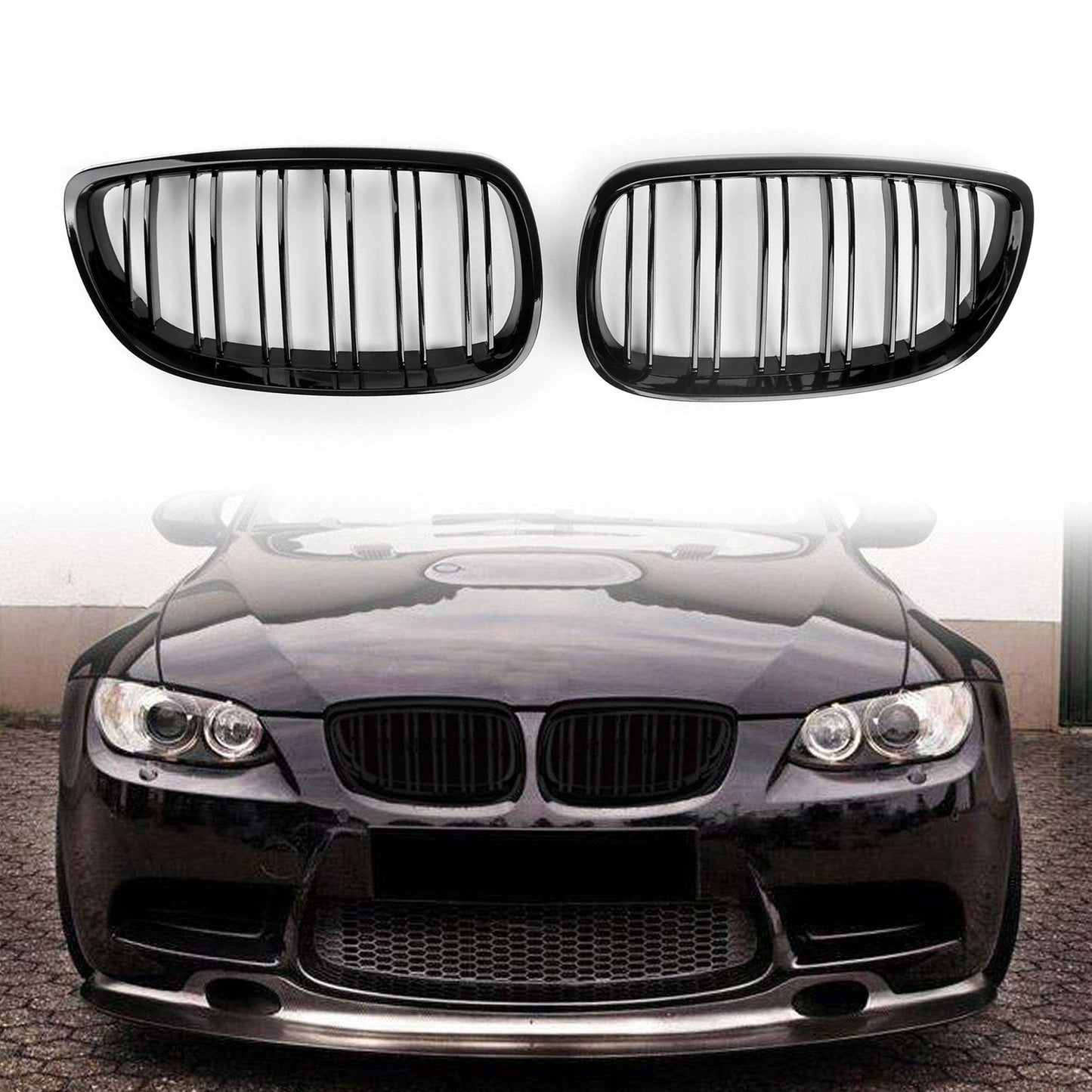 Kidney Grille Grill BMW E92 E93 3 Series Coupe 2 Door 2006-2009 Carbon Fiber Print