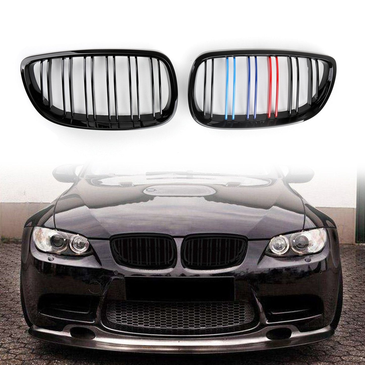 Kidney Grille Grill BMW E92 E93 3 Series Coupe 2 Door 2006-2009 Carbon Fiber Print