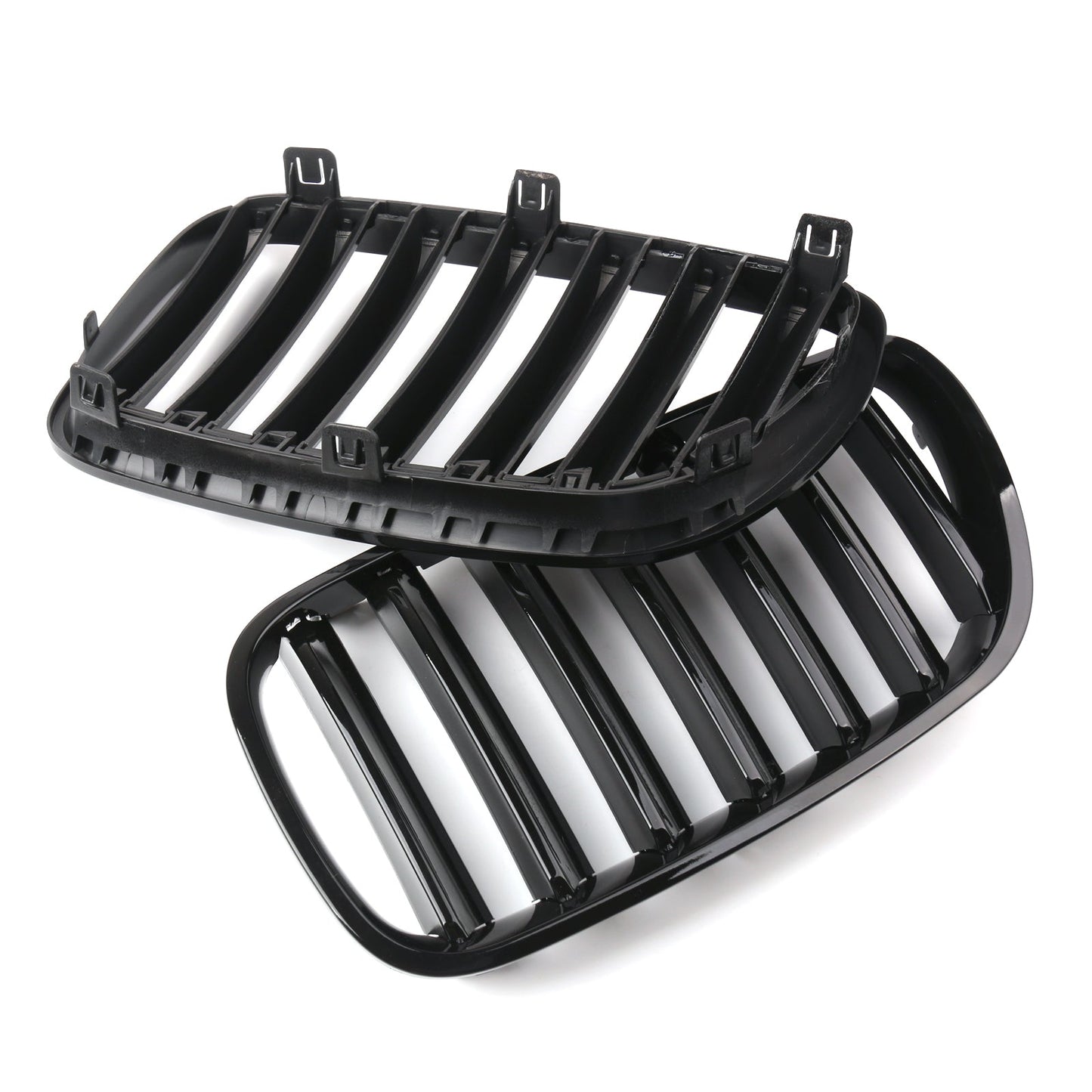 1 Pair Black Front Bumper Grille For BMW E83 X3 LCI Facelift 2007-2010 Generic