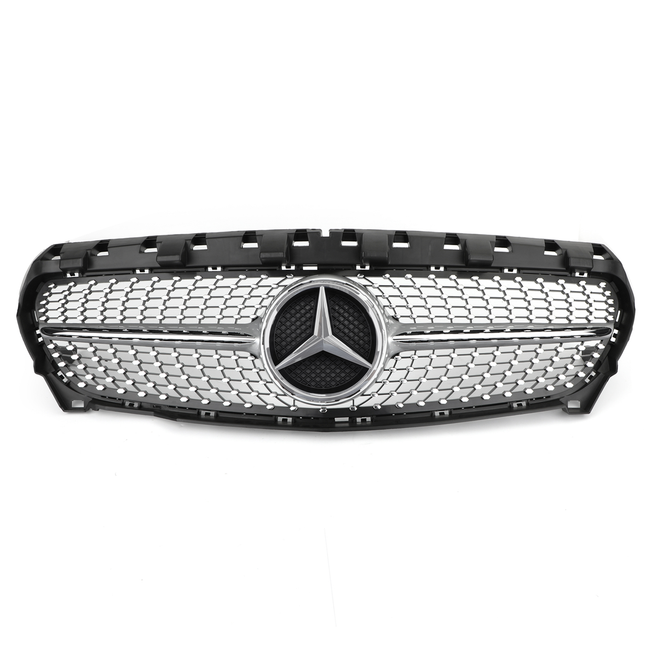 Diamond star grille grill Fit Mercedes Benz R117 W117 CLA250 2013-2019 Silver