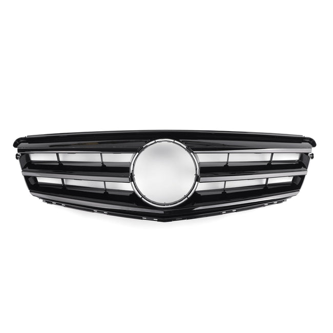 W204 C Class Front Bumper Grille Fit For Benz W/LED Emblem C300/C350