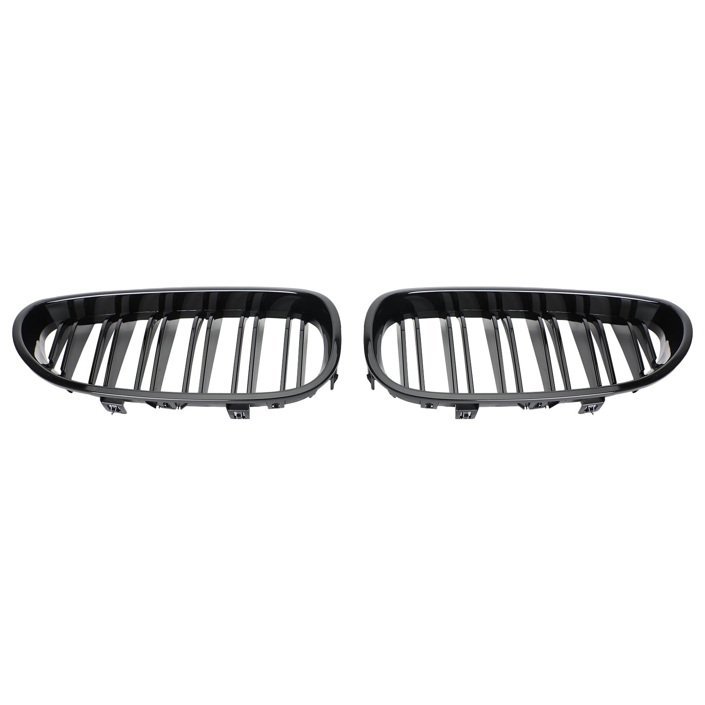 Glossy Black Front Sport Kidney Grille ABS For 04-2009 BMW E60 E61 M5 520i 530i