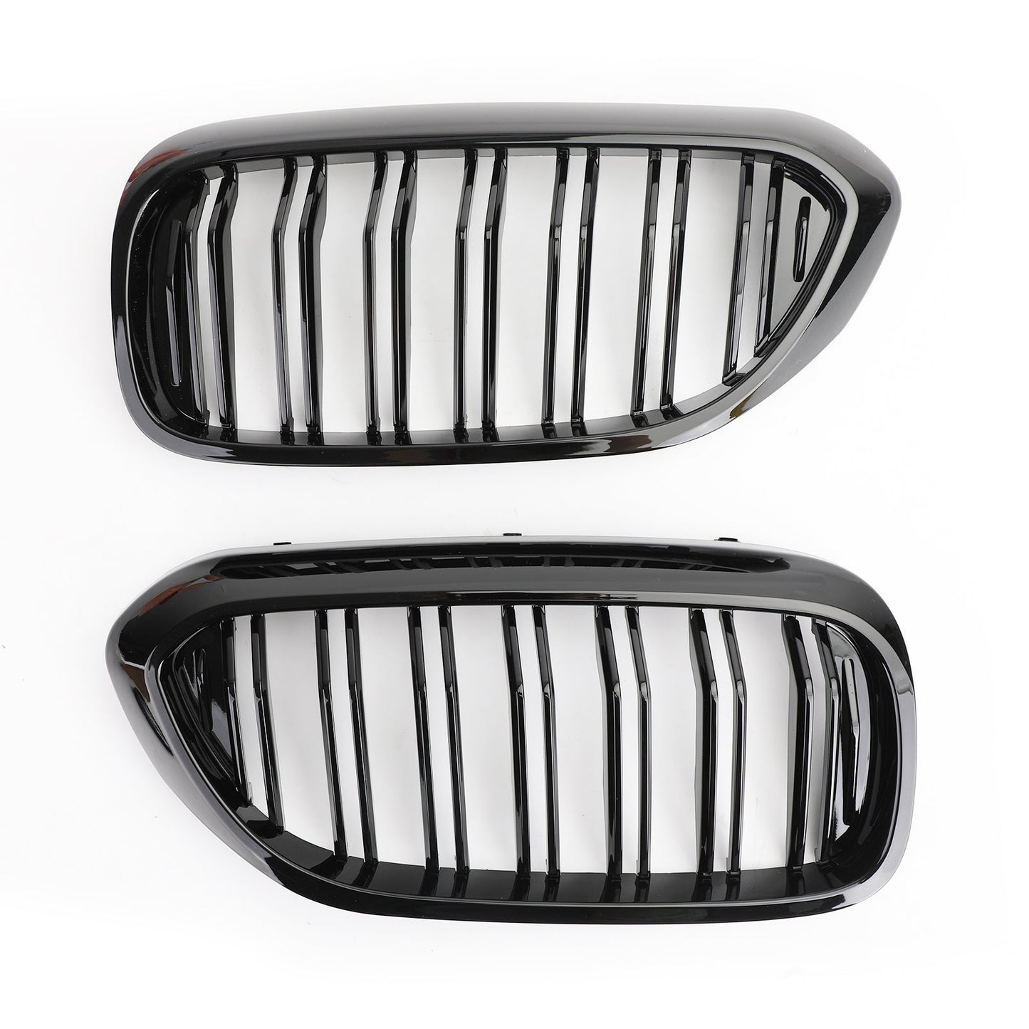 Front Kidney Grille Glossy Black Double Slat For BMW 5Series G30 G31 Sedan 17-19