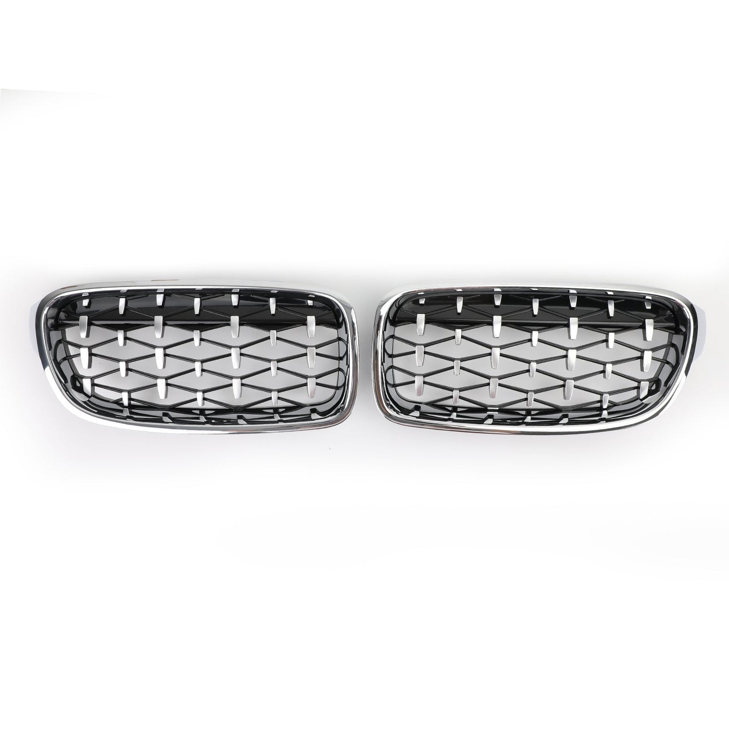 2012-2016 BMW F30 328i 335i Front Kidney Gloss Black Diamond Grille Grills