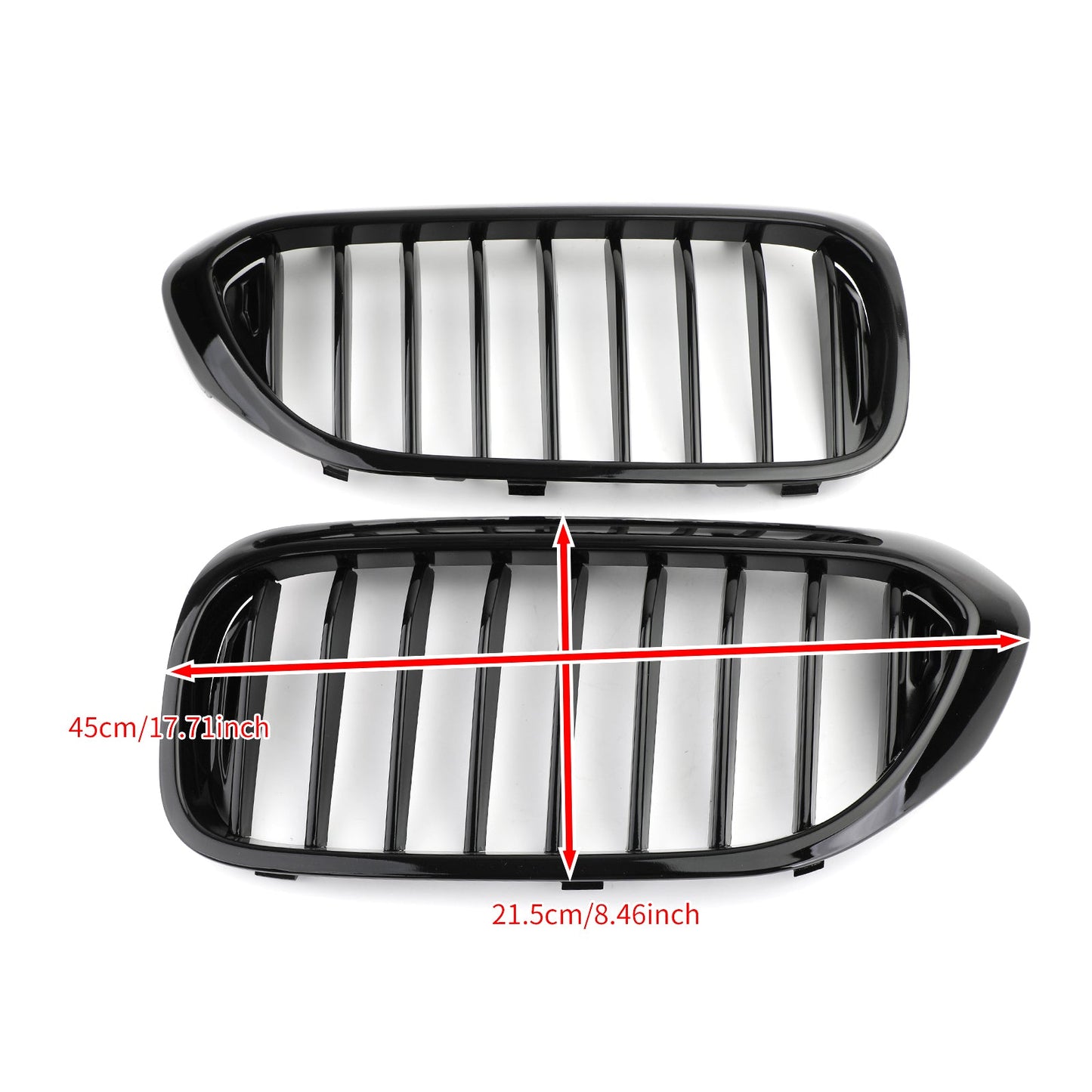 Glossy Black Front Kidney Grille Grill for BMW 5 Series 530i 540i G30 2017-2019 Generic