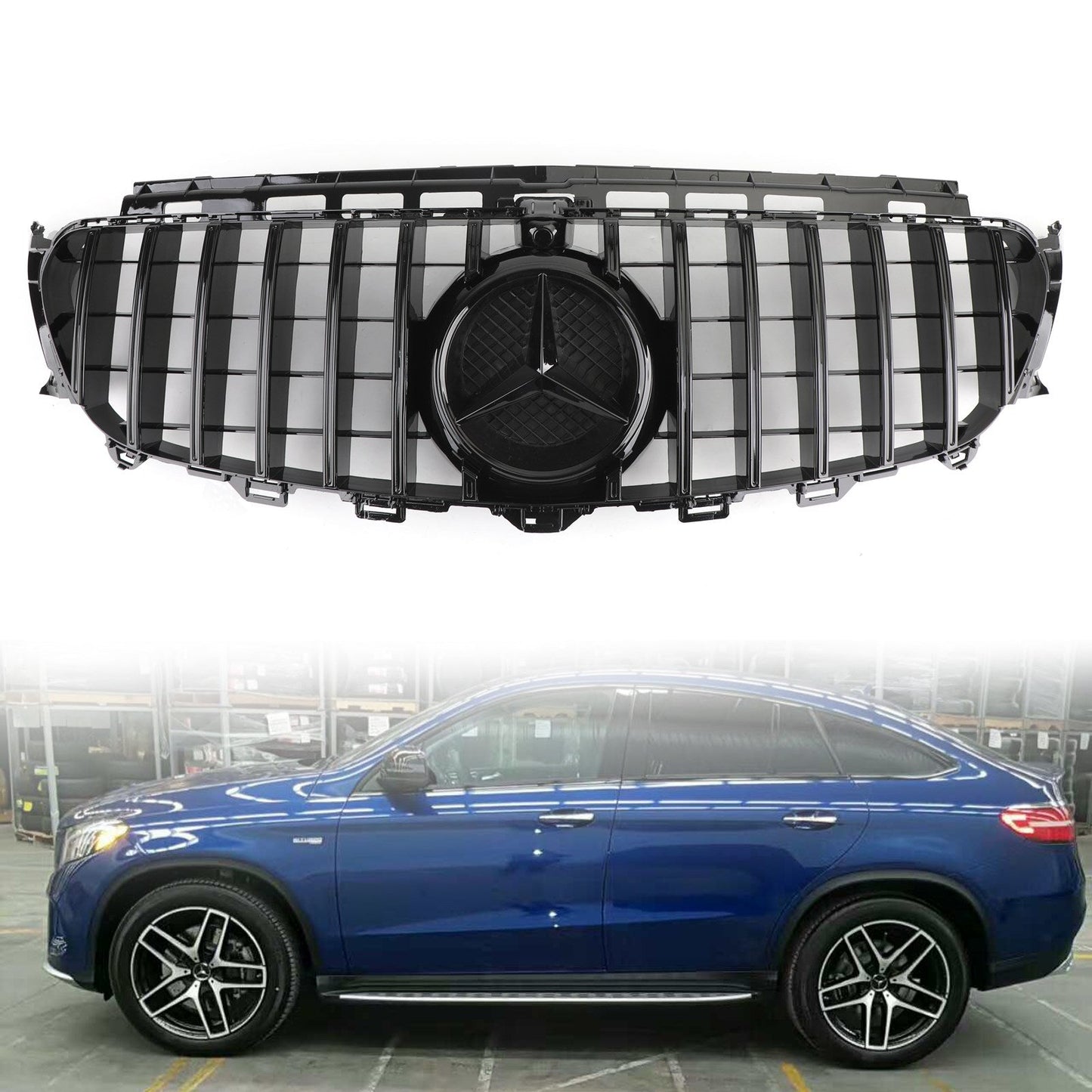 2016-2019 W213 E-Class Mercedes Benz E200 E300 E400 E43 AMG Front Grill Grille W/ CAMERA