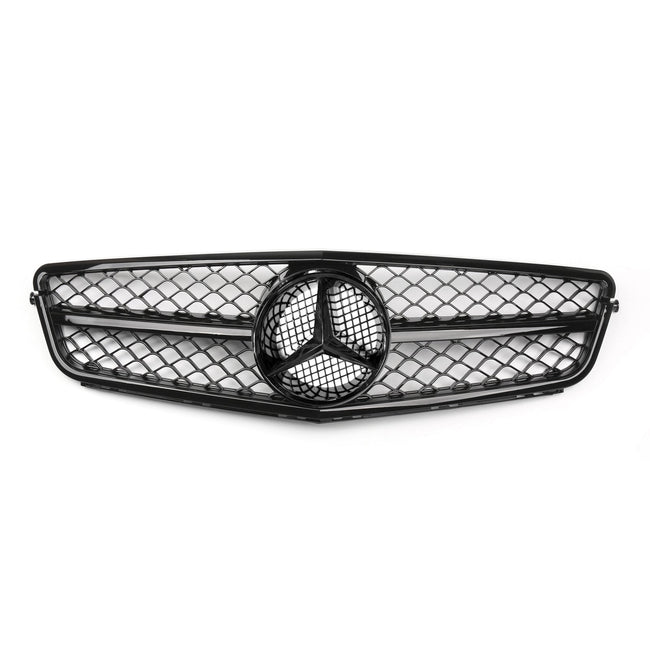 2008-2014 Benz C-Class W204 C300 C350 Car Grille Front Grill Gloss Black C63 Style