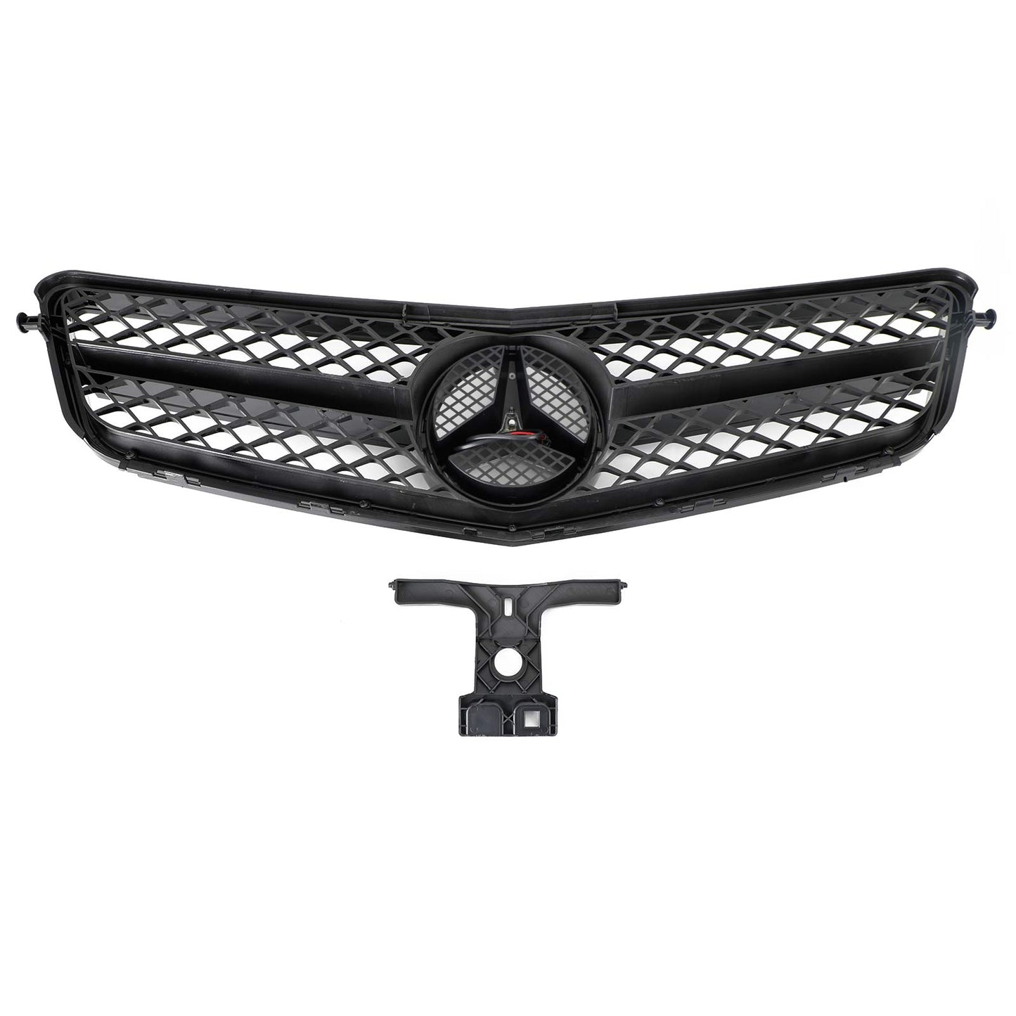 AMG W204 C-Class 2008-2014 Benz C300 C350 w/LED Front Bumper Car Grille Grill