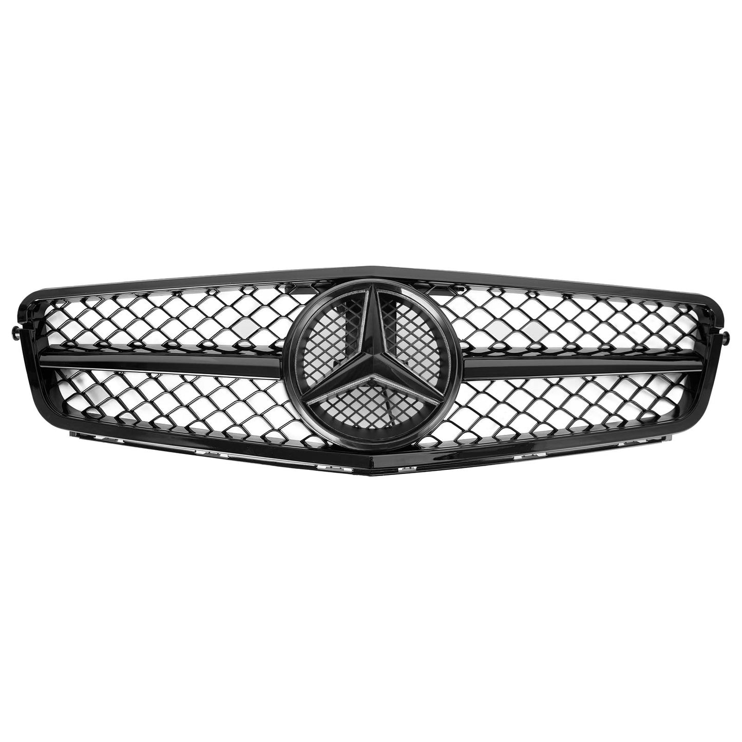 AMG W204 C-Class 2008-2014 Benz C300 C350 w/LED Front Bumper Car Grille Grill