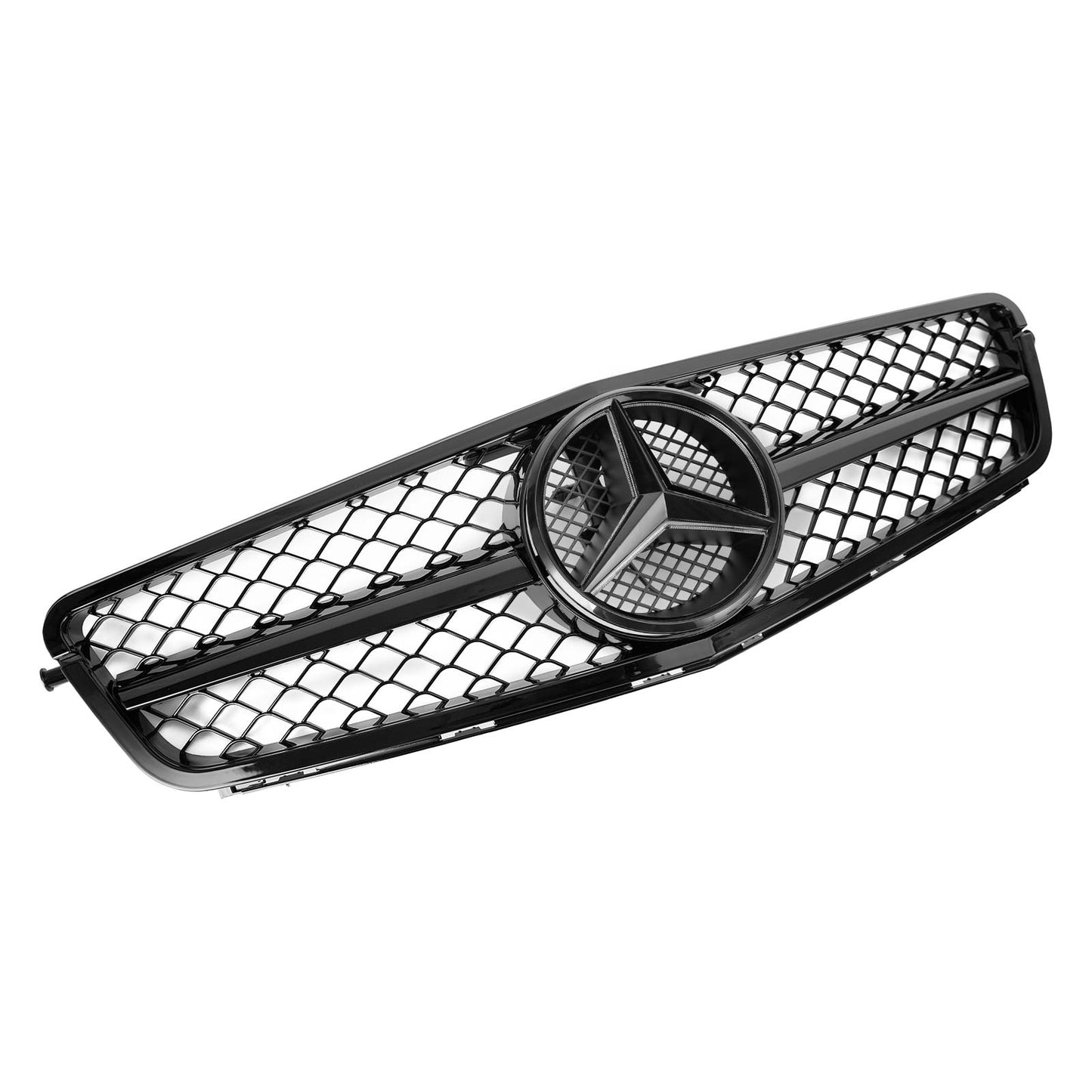 AMG W204 C-Class 2008-2014 Benz C300 C350 w/LED Front Bumper Car Grille Grill