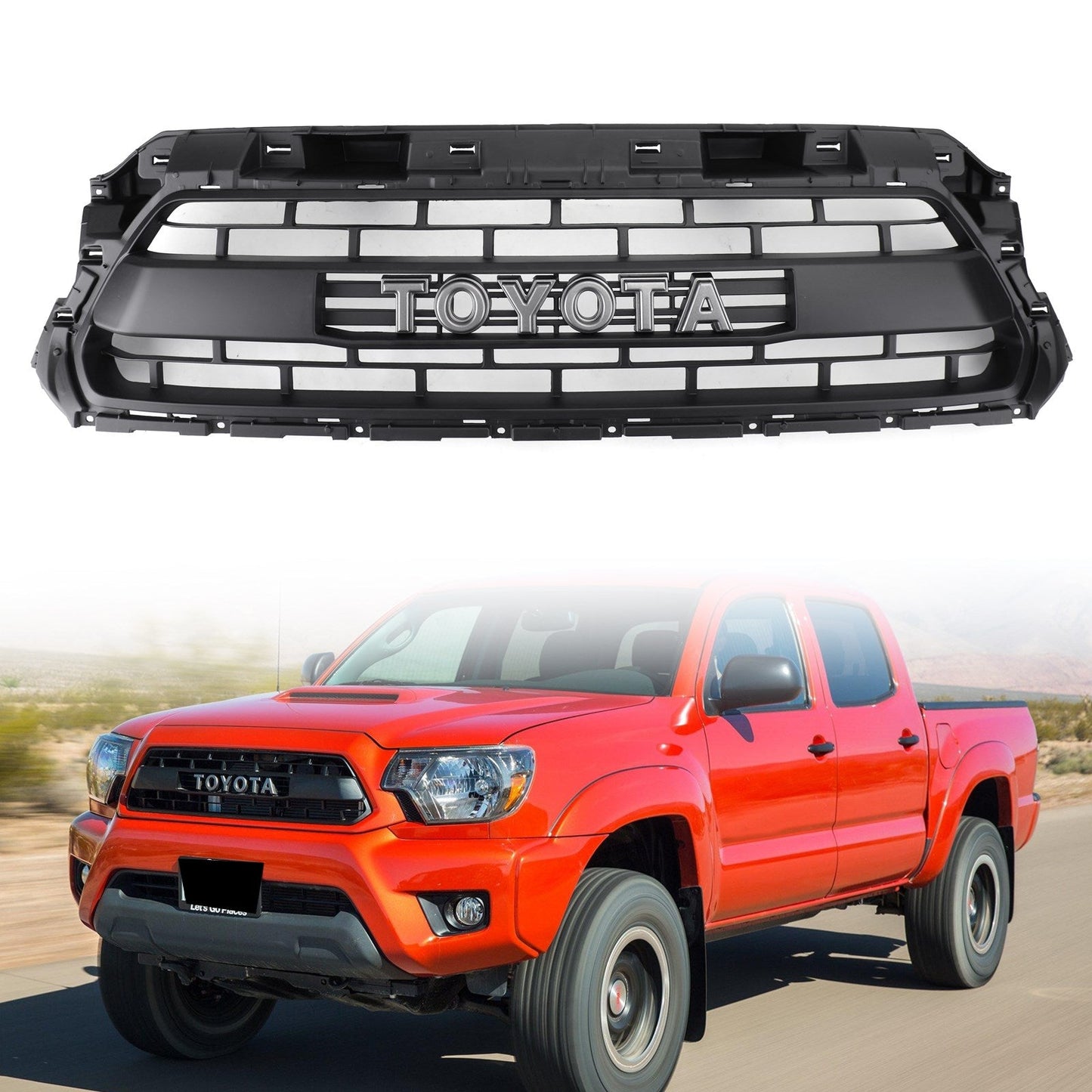 Honeycomb Grill Grille PTR54-35150 Fit TOYOTA TACOMA 2012-2015 TRD PRO