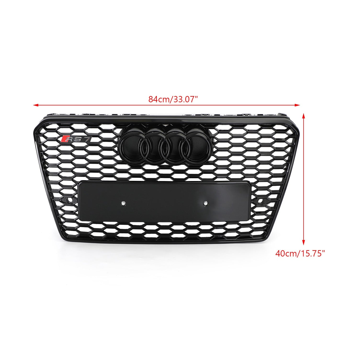 2012-2015 Audi A7/S7 Grille Grill RS7 Style Honeycomb Sport Mesh Hex Black