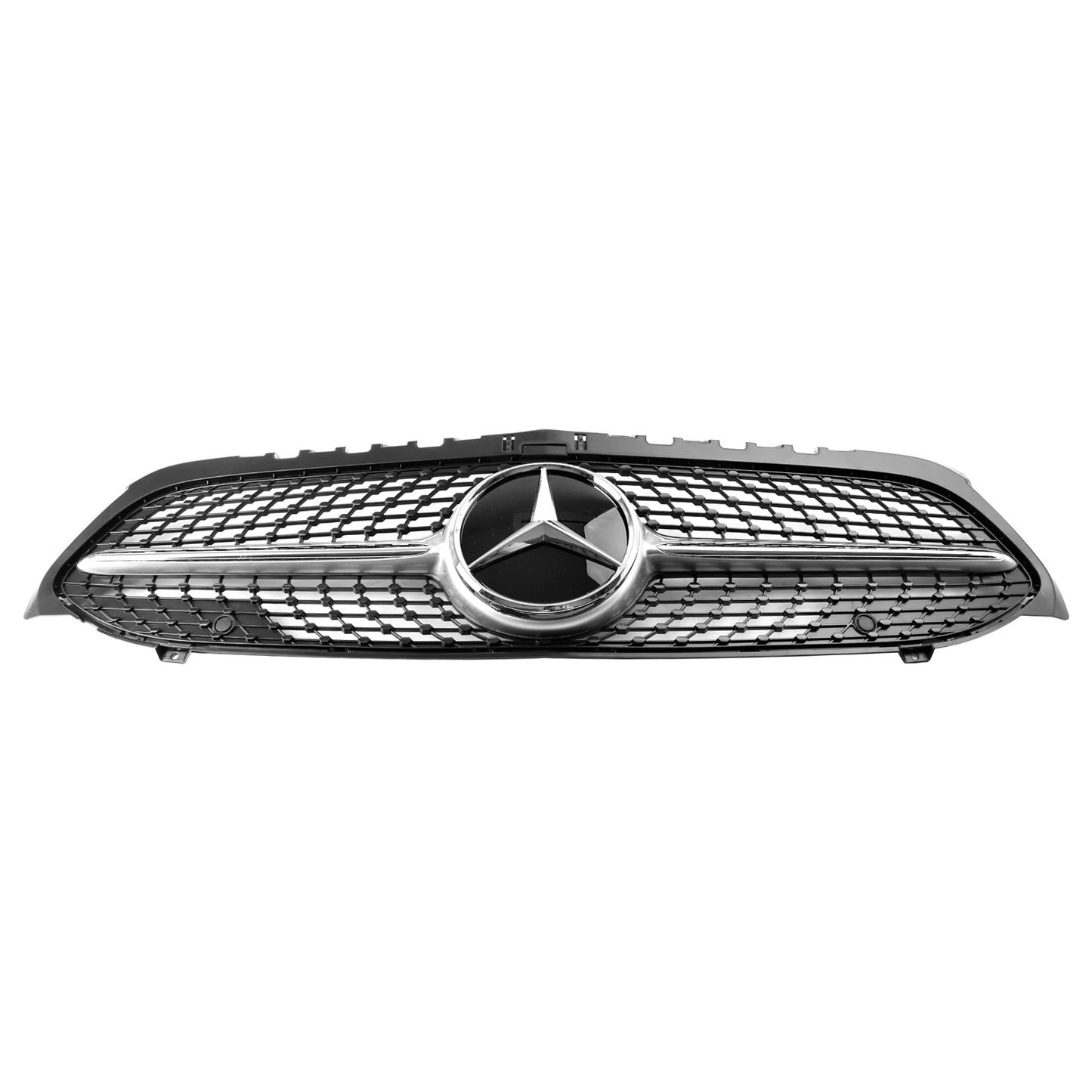 2019-2023 Benz A-Class W177 Diamond Front Bumper Grill Grille Black