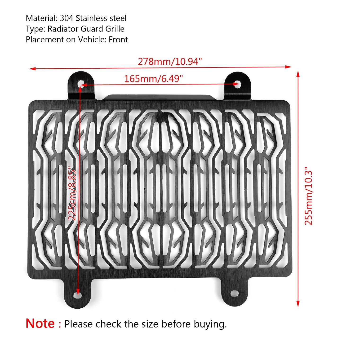 Radiator Grille Cover Guard Shield Protector For BMW G310GS G310R GS/R 17-18 Generic
