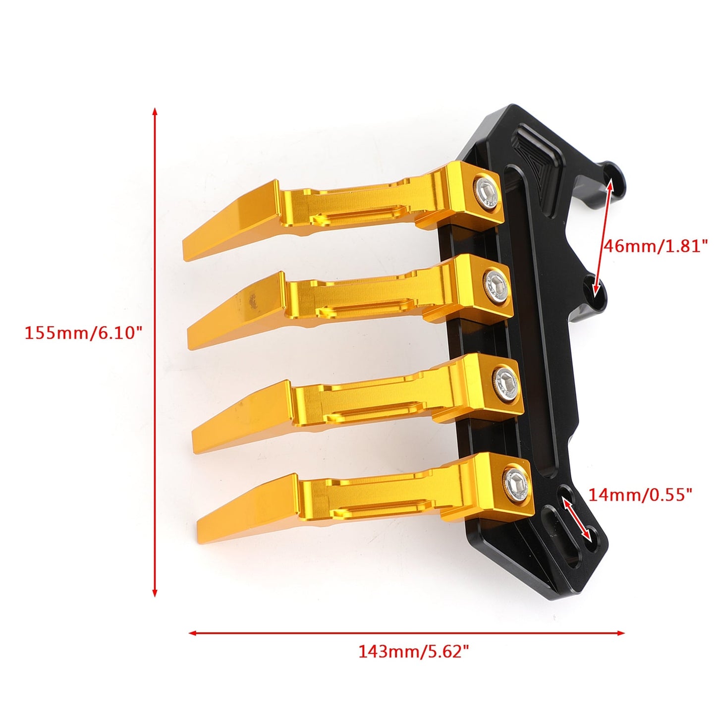 Black Reservoir Water Coolant Protector Guard For Yamaha FZ07 MT07 MT-07 14-19 Generic